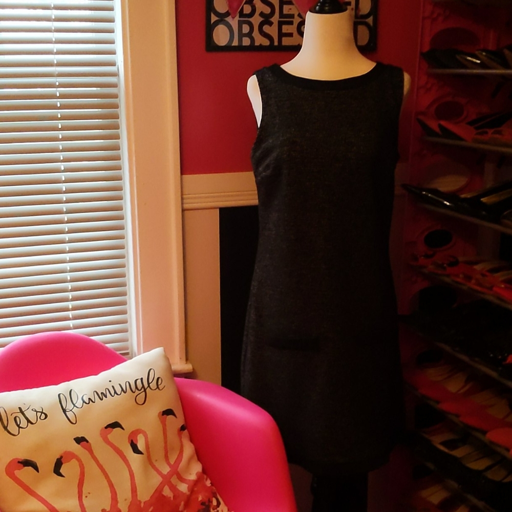 Studio point black patterned dress